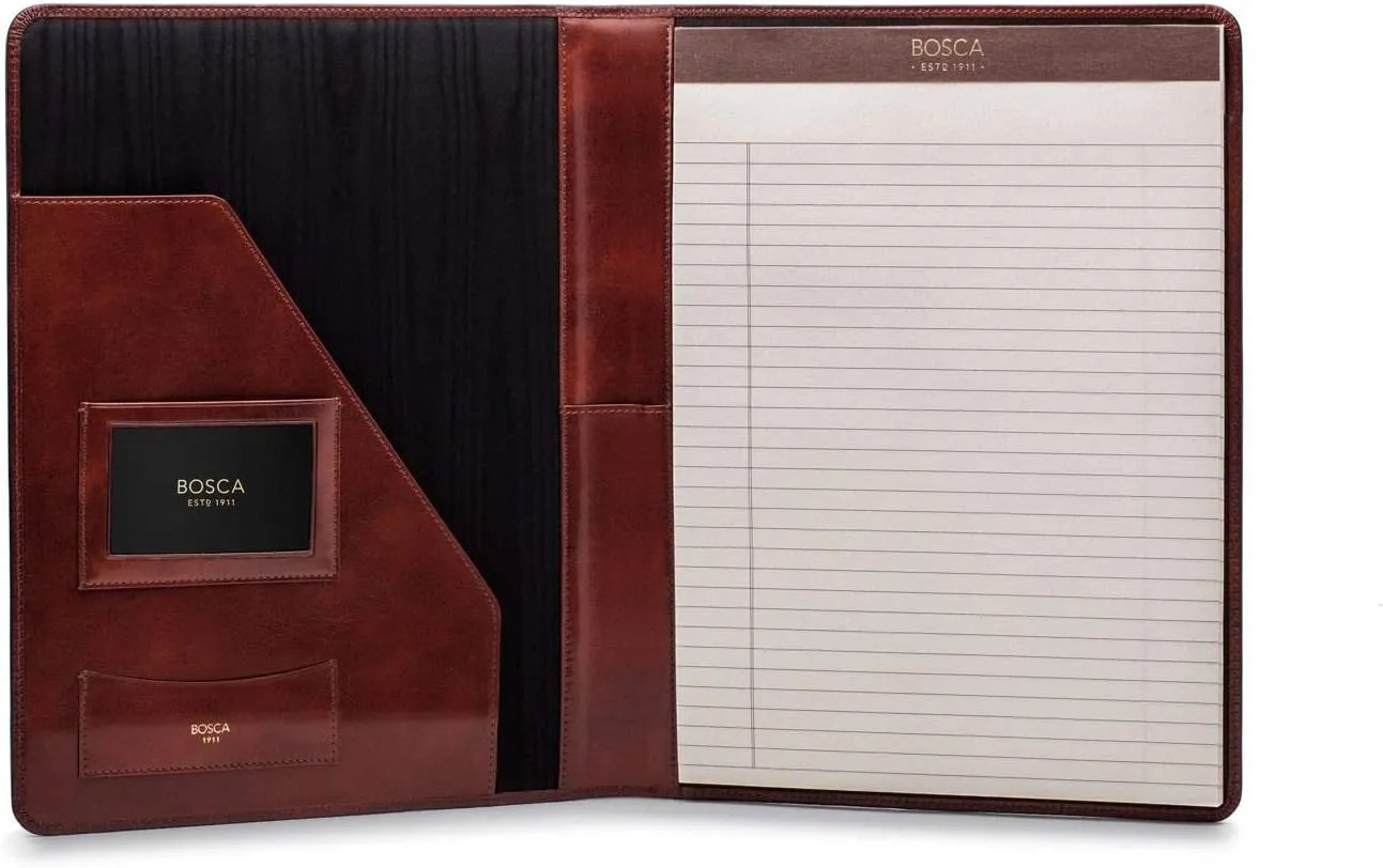Bosca Men's 8 1/2" X 11" Writing Pad Cover