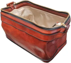 Bosca Old Leather Zipper Utility Kit (One size, Brown)
