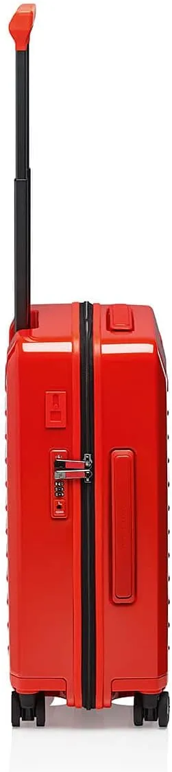 Bric's PORSCHE DESIGN 21" Spinner Carry-On Luggage - Roadster Travel Suitcase with Wheels for Men and Women - Lava Orange