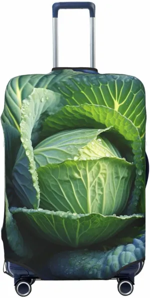 Bright Cabbage Luggage Cover Stretch Washable Suitcase Protector Suitcase Cover Anti-Scratch Luggage Sleeve Elastic Suitcase Case Protector Baggage Cover Fits 18-32 Inch