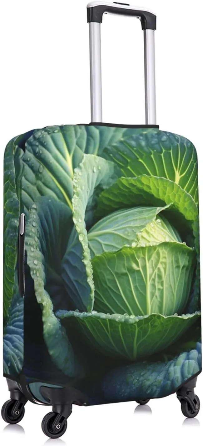 Bright Cabbage Luggage Cover Stretch Washable Suitcase Protector Suitcase Cover Anti-Scratch Luggage Sleeve Elastic Suitcase Case Protector Baggage Cover Fits 18-32 Inch