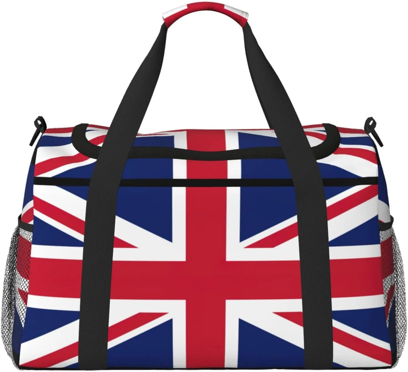 British flag print Carry on Bag Underseat forTraveling Personal Item Bag Travel Duffel Bag Gym Bag for Women Men