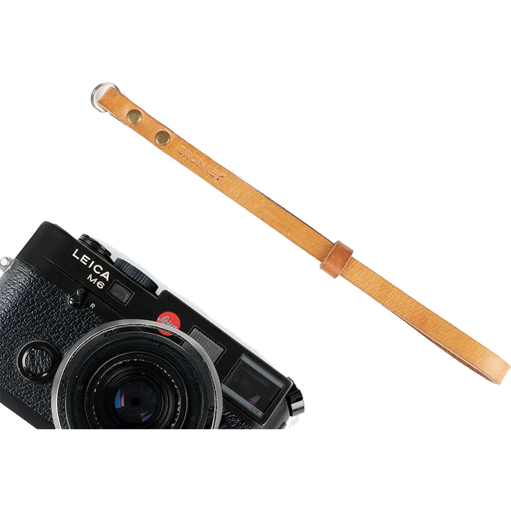 Bronkey Berlin #203 Leather Camera Wrist Strap (Tan, 9.1")