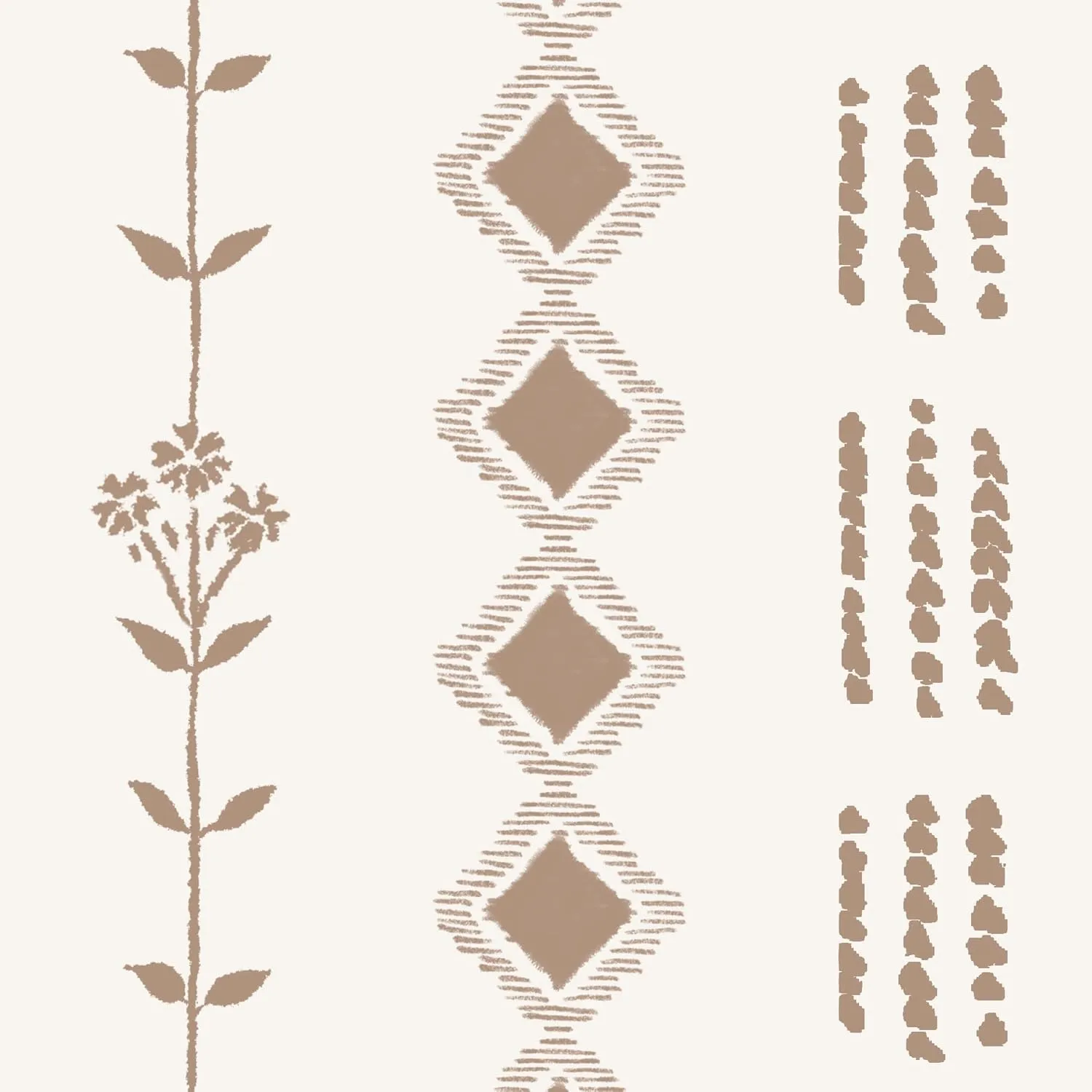 Brown Curtains for Living Room 2 Panels,Sheer Floral Linen Boho Farmhouse Light Weight Window Treatments