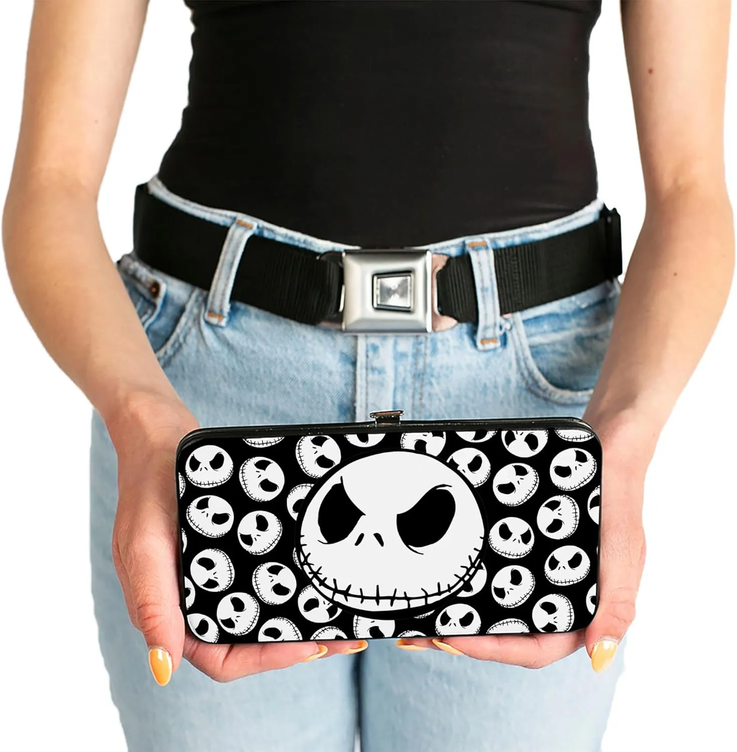 Buckle-Down Women's Hinge Wallet-Nightmare Before Christmas
