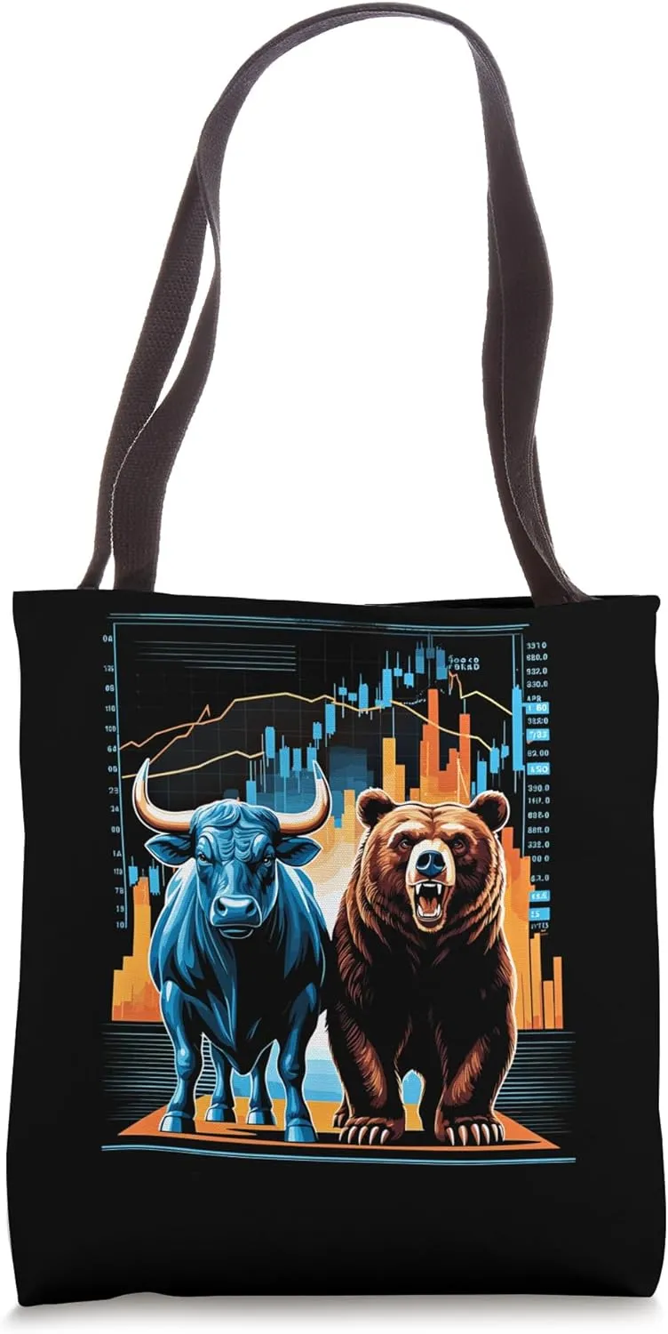 Bull Bear Market Forex Trader Capitalism Capitalist Tote Bag