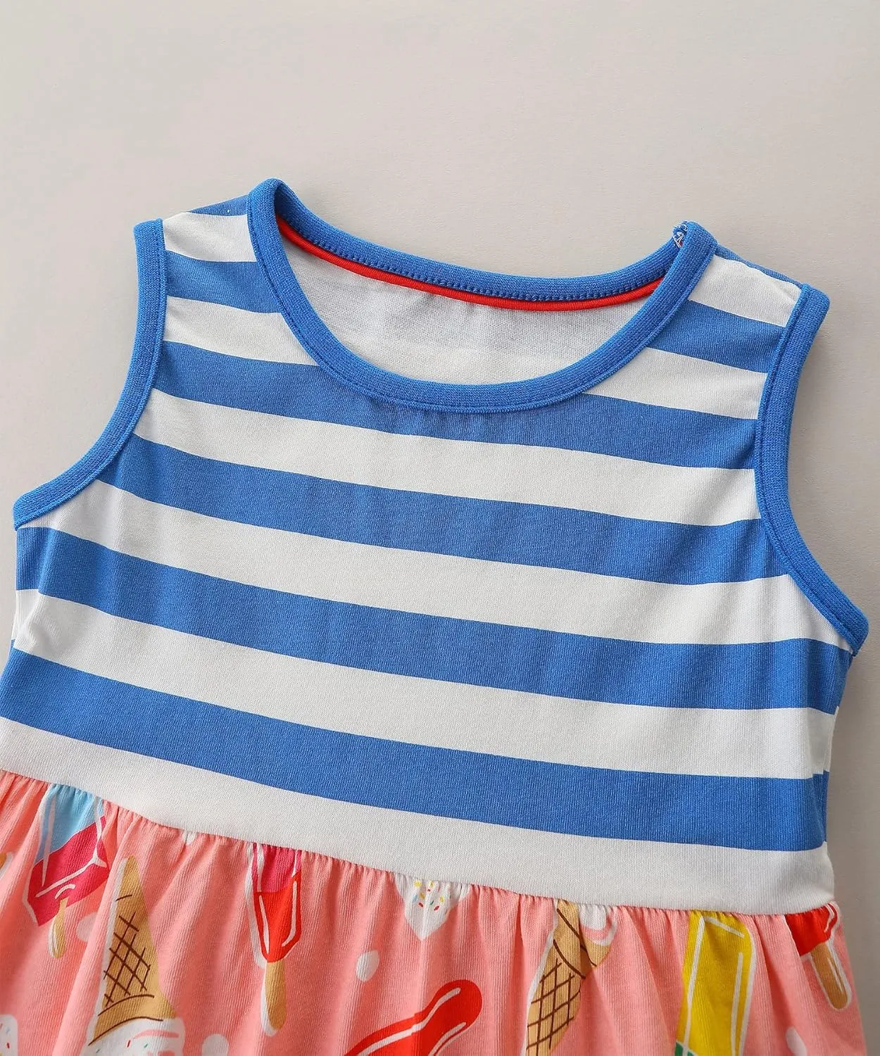 Bumeex Toddler Girls Clothes Cotton Short Sleeve Casual Girls Dresses for Kids 2-7 Years