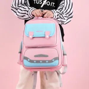 Burden-reducing Spine Protection Fashion Color Contrast Schoolbag