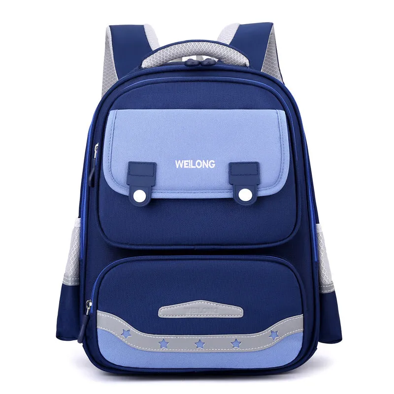 Burden-reducing Spine Protection Fashion Color Contrast Schoolbag