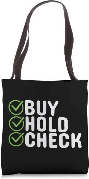 Buy Hold Check Stock Market Shareholder Investor Tote Bag