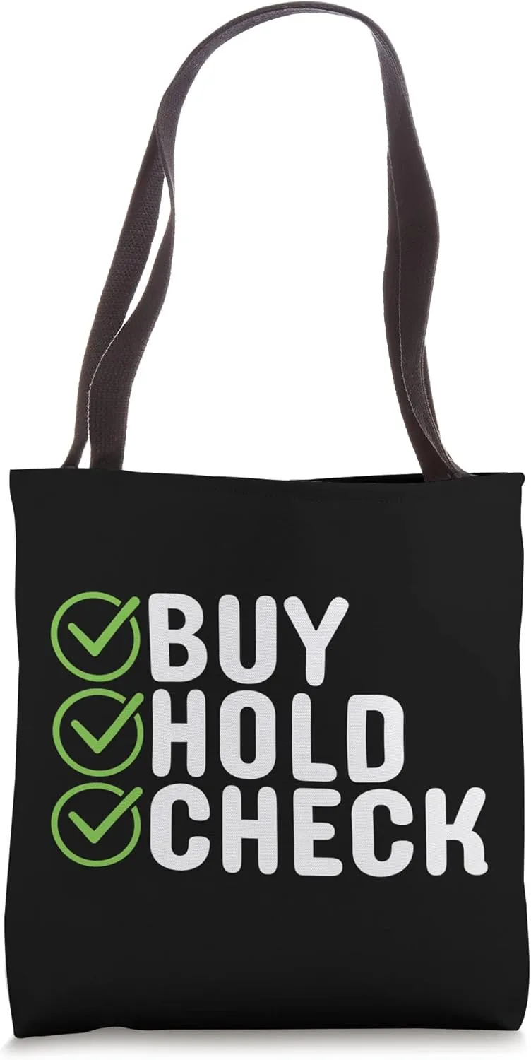 Buy Hold Check Stock Market Shareholder Investor Tote Bag