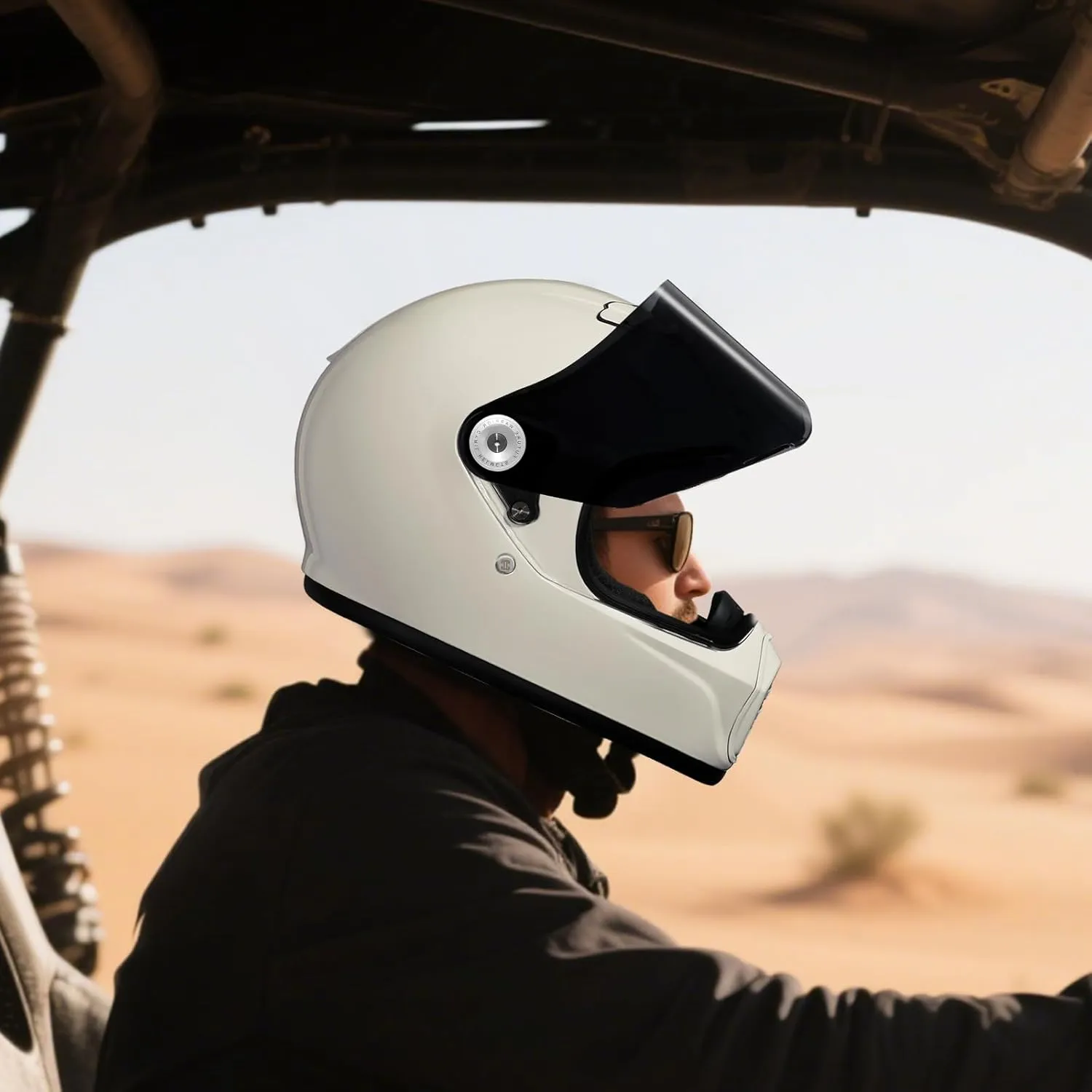 C300 DOT Approved Adult Motorcycle Helmet,Featuring a Double-Layer Filter and Bluetooth Headset Slot,Suitable for Adult Male and Female Off-Road Motocross Helmet,Yellow,XXL