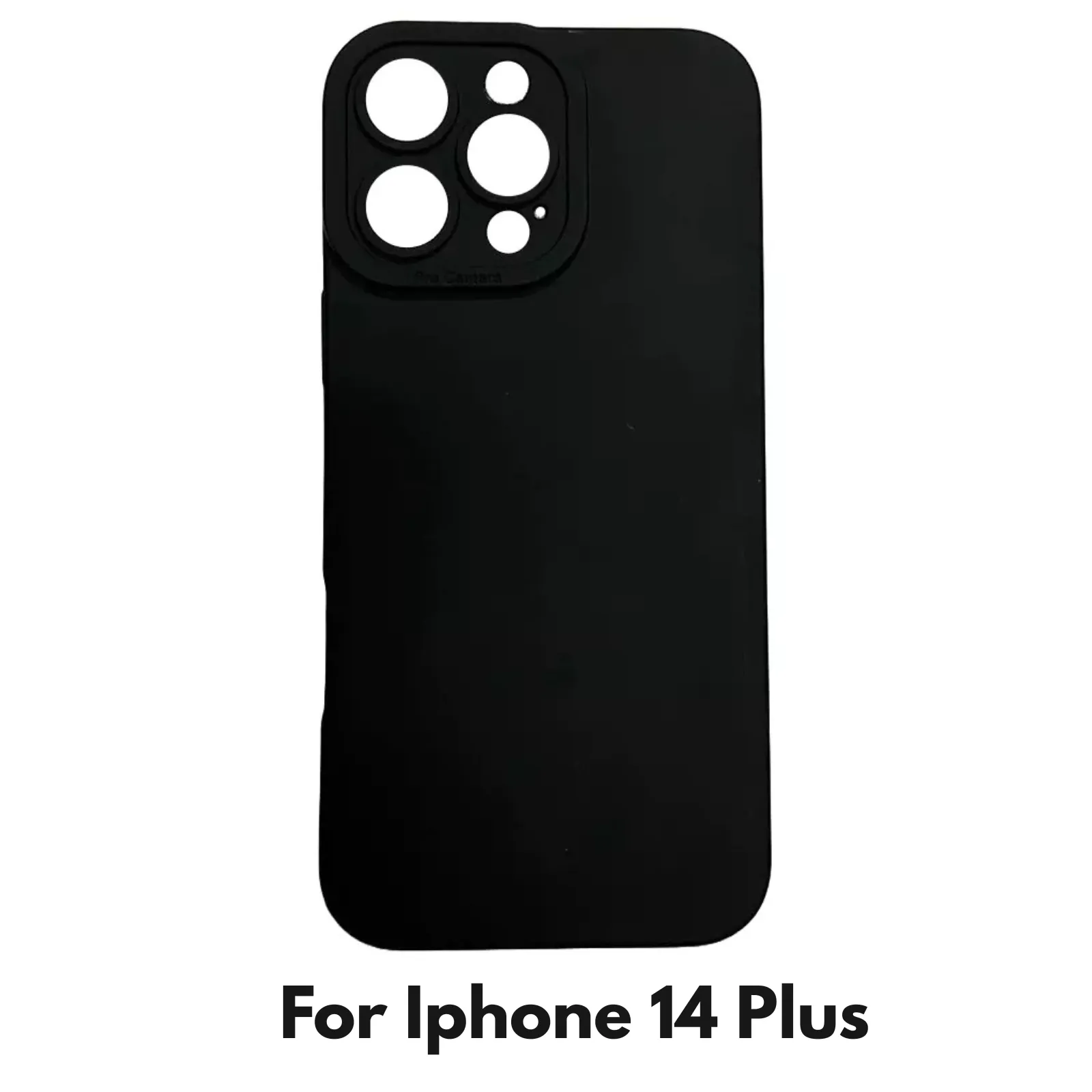 Camera Lens Cover Shockproof Silicone Case For Apple iPhone 14 Plus Black