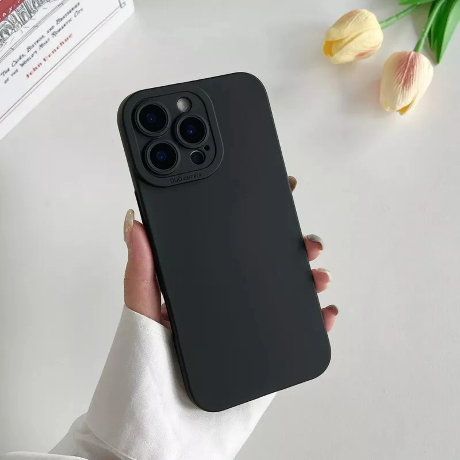 Camera Lens Cover Shockproof Silicone Case For Apple iPhone 14 Plus Black