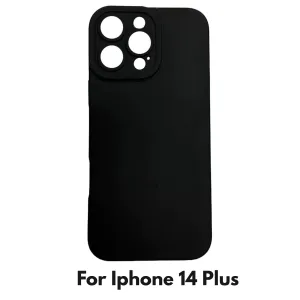 Camera Lens Cover Shockproof Silicone Case For Apple iPhone 14 Plus Black