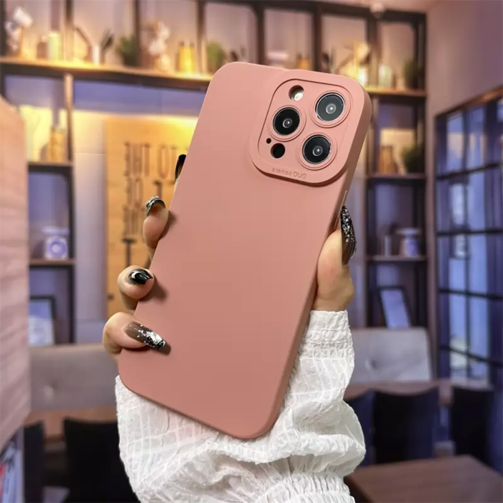 Camera Lens Cover Shockproof Silicone Case For Apple iPhone 14 Pro Pink