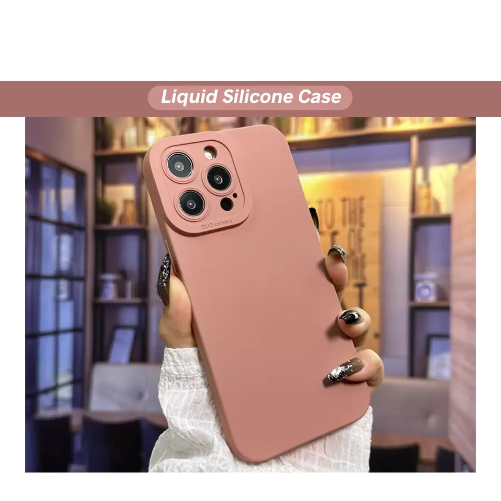 Camera Lens Cover Shockproof Silicone Case For Apple iPhone 14 Pro Pink