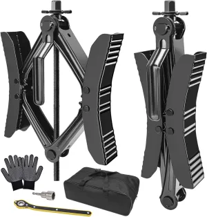 Camper Wheel Chock Stabilizer 2 Sets for RV Travel Trailer Heavy Duty X-Shaped RV Stabilizer Wheel Chock Anti-Move Tire Wheel Chock