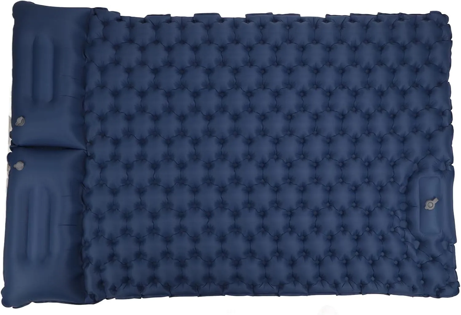 Camping Sleeping Pad, Camping Mattress Double Sleeping Pad Inflatable Camping Sleeping Pads with Pillow Ergonomic Design Nylon Camping Mat Sleeping Pad Portable for Outdoor