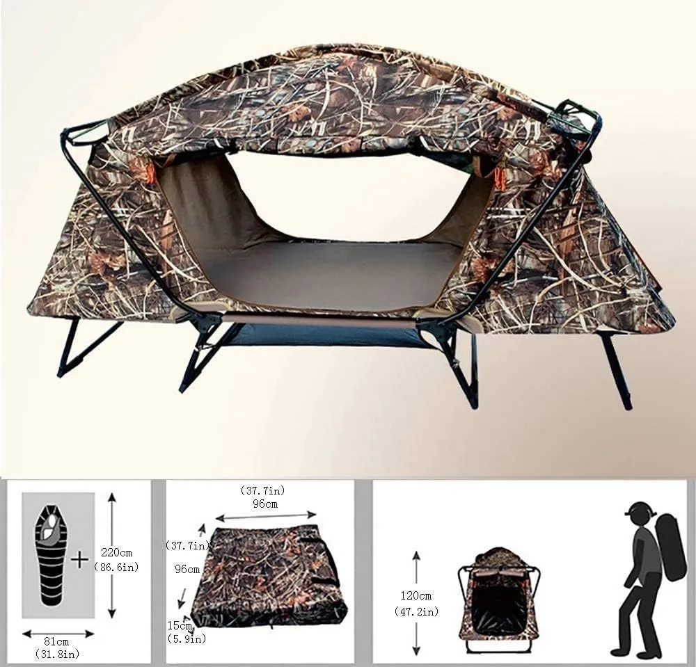 Camping Tent, Multifunction Portable Folding Tents, Waterproof Tarp for Outdoor Sports Hiking Travel-2 People,L