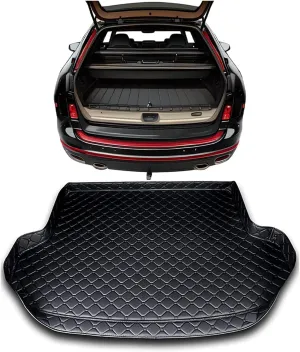 Car Leather Boot Mats for Mitsubishi Mirage 2012-2022, Car Boot Mat Non-Slip Waterproof Leather Trunk Mat Car Accessories,D
