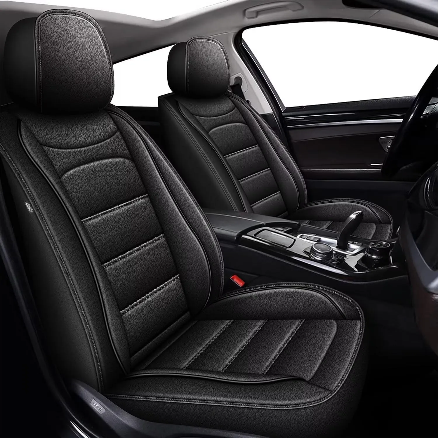 Car Seat Covers Fit for Lexus ES 350/300h 2007-2024 2025: Full Set Luxury Leather Automotive Seat Covers, Car Seat Protector(5 Seats, Black)