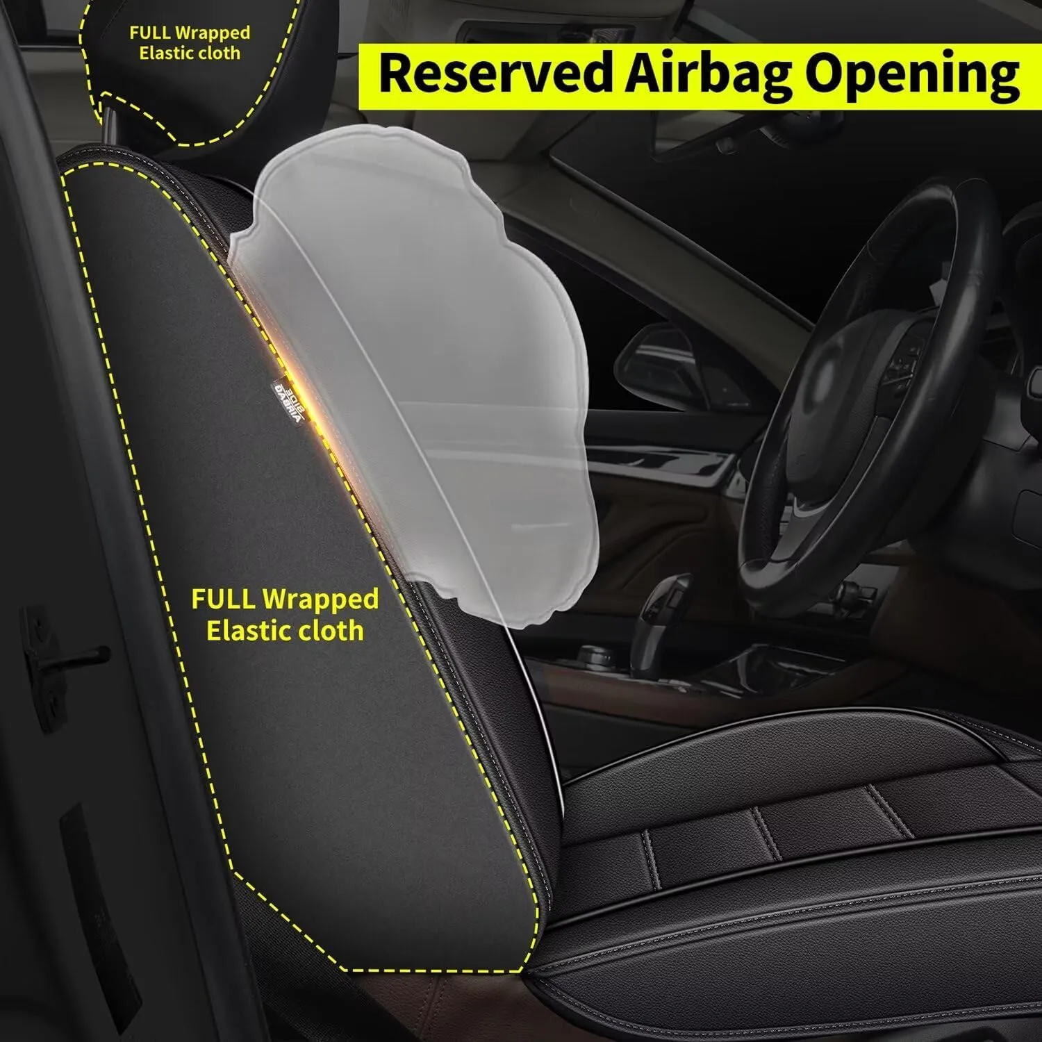 Car Seat Covers Fit for Lexus ES 350/300h 2007-2024 2025: Full Set Luxury Leather Automotive Seat Covers, Car Seat Protector(5 Seats, Black)