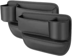 Car Seat Gap Filler Organizer for Land Rover Range Rover IV 2012-2021, Car Gap Filler Car Seat Storage Box Seat Gap Storage Box Car Accessories,Black