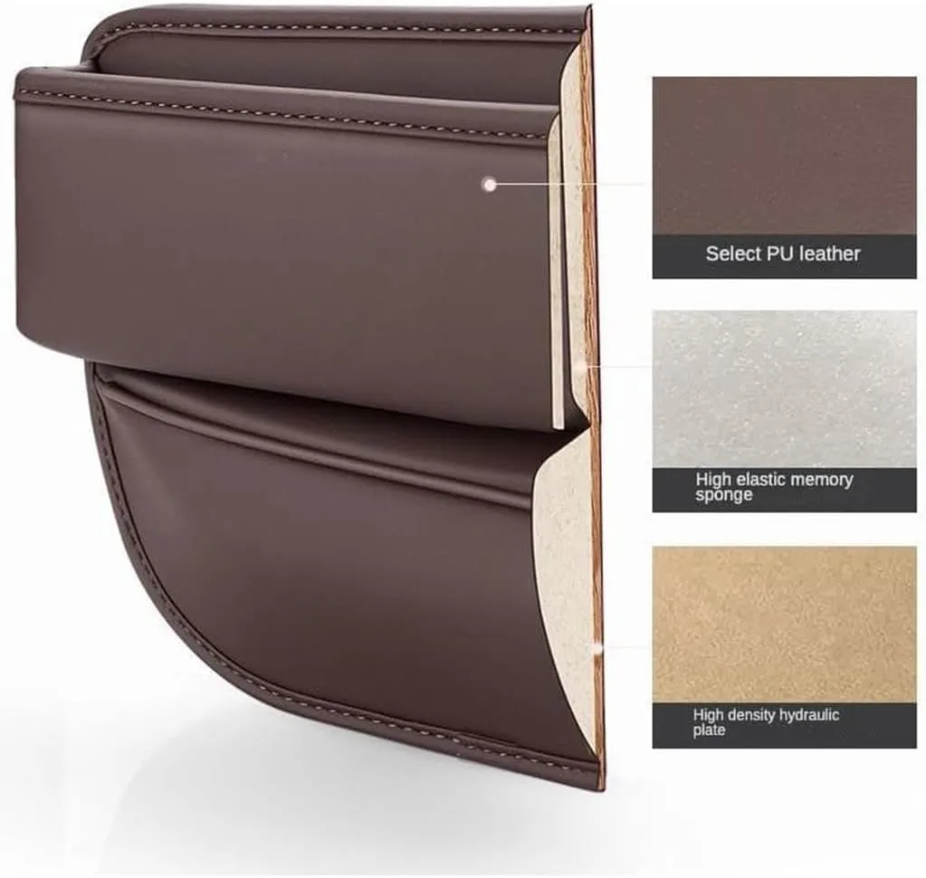 Car Seat Gap Filler Organizer for Lexus UX 2019 2020 2021 2022 2023 2024, Car Gap Filler Car Seat Storage Box Seat Gap Storage Box Car Accessories,Beige