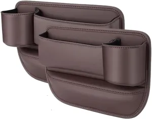 Car Seat Gap Filler Organizer for Mercedes-Benz A-Class W169 2004-2012, Car Gap Filler Car Seat Storage Box Seat Gap Storage Box Car Accessories,Brown