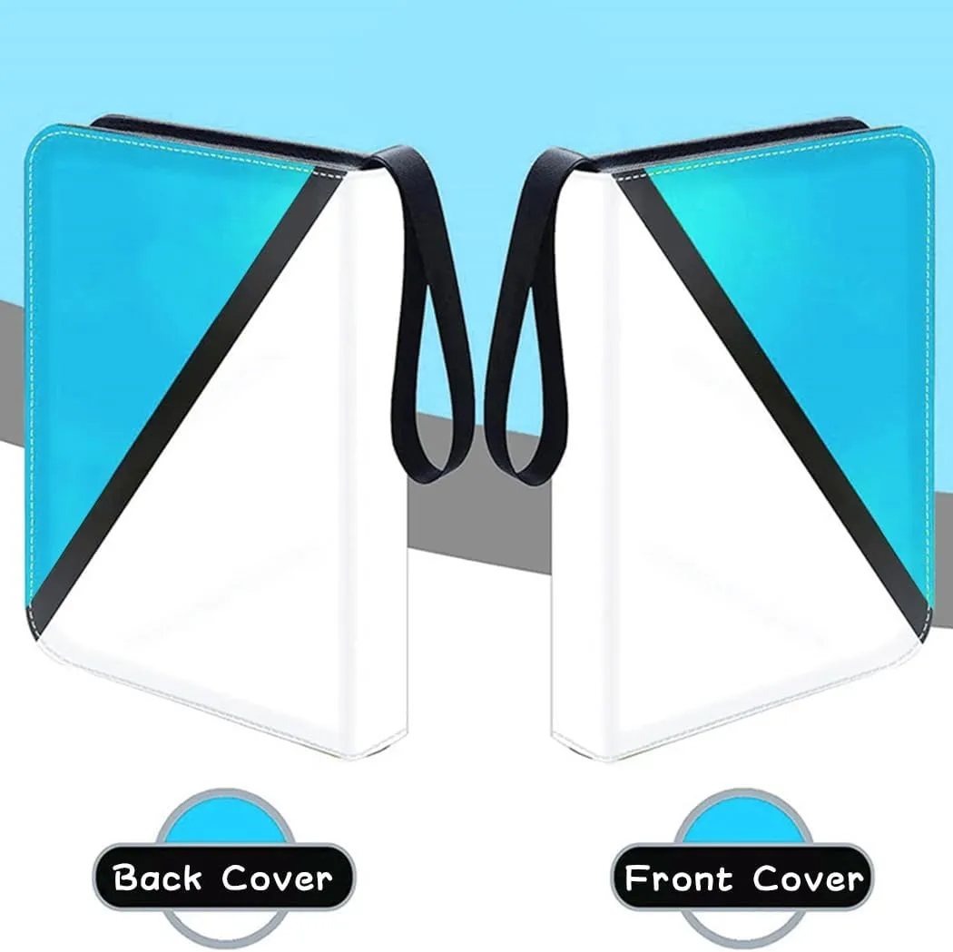 Card Binder with 9 Pockets - Holds Up to 900 Cards, Trading Card Collection Case Book (Blue, 9 Pockets/900 Cards)