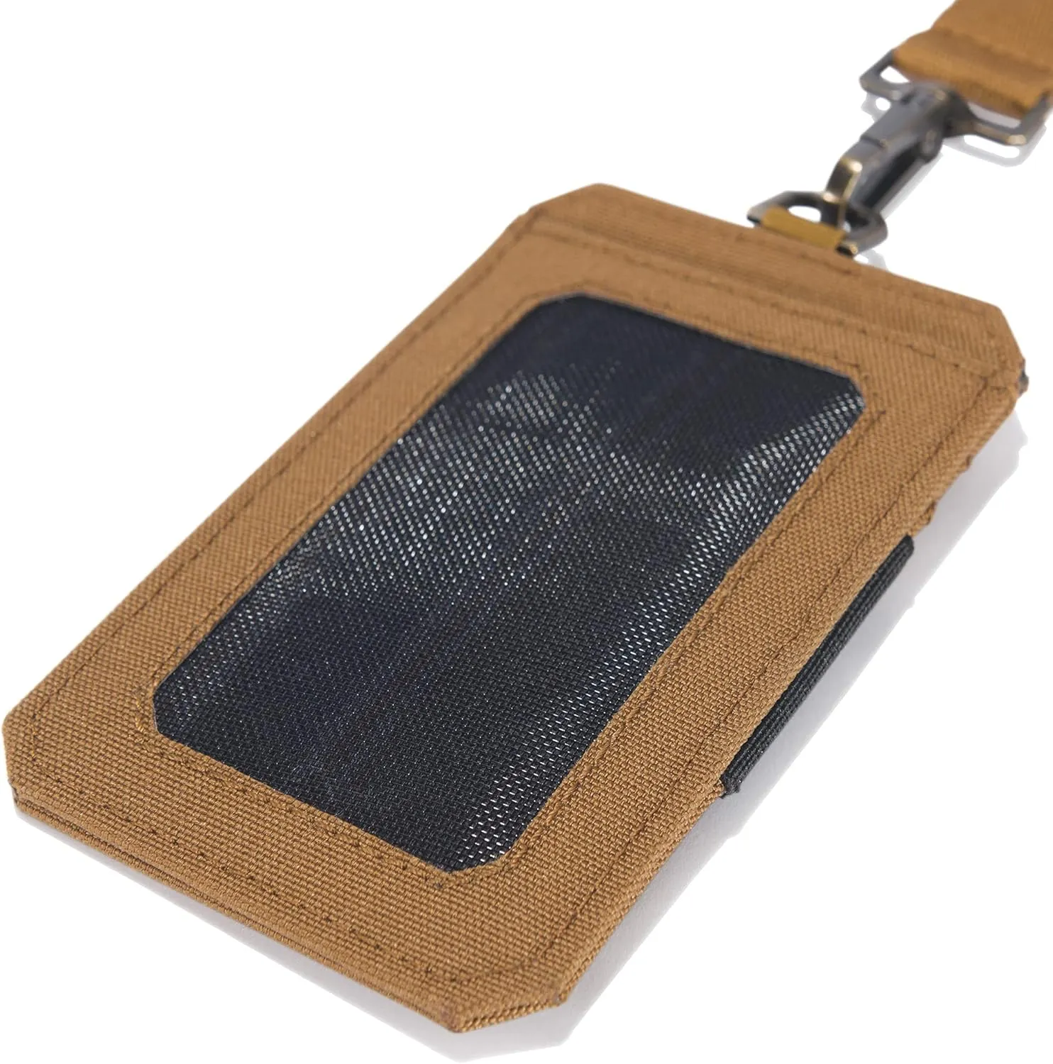 Carhartt unisex adult Nylon Duck Id Holder and Lanyard, Water-repellent Canvas Id Holder With Reflective Lanyard Wallet, Nylon Duck (Carhartt Brown), One Size US