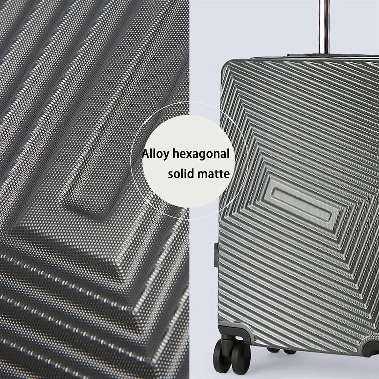 Carry-on Suitcase Luggage Portable Luggage with Spinner Wheels Carry On Luggage Drop-Resistant Locking Suitcase Carry-on Suitcases Carry On Luggages,Yellow-20 in (Grün 20 in)