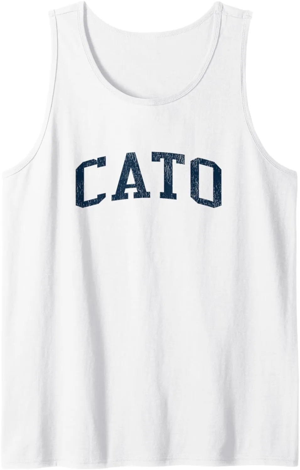 Cato WI Vintage Athletic Sports JSN2 Navy Print Tank Top