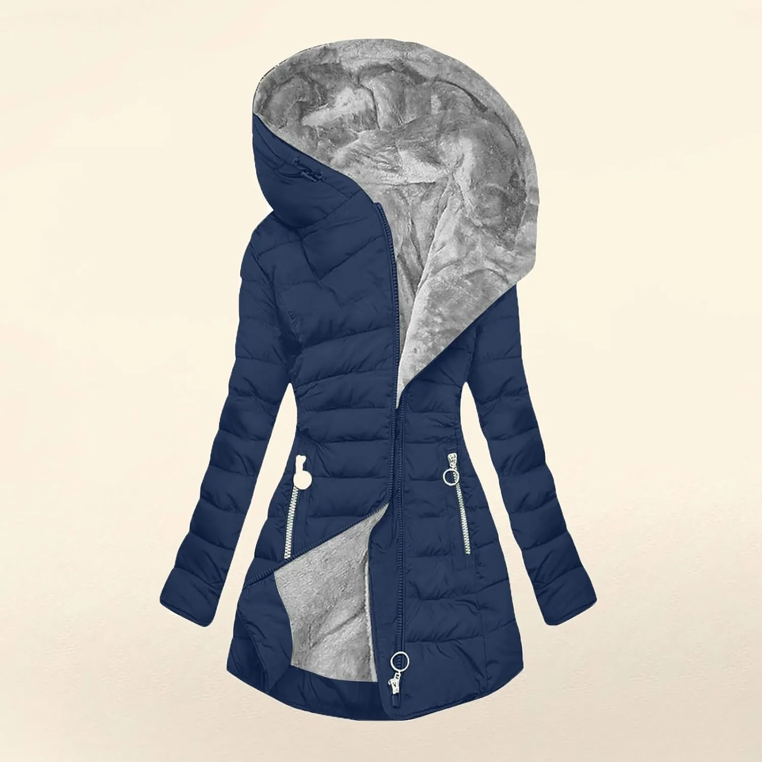 Ceboyel Winter Coats For Women With Hood Fleece Lined Thicken Puffer Coat Sherpa Warm Jackets Trendy 2023 Outfits Clothes