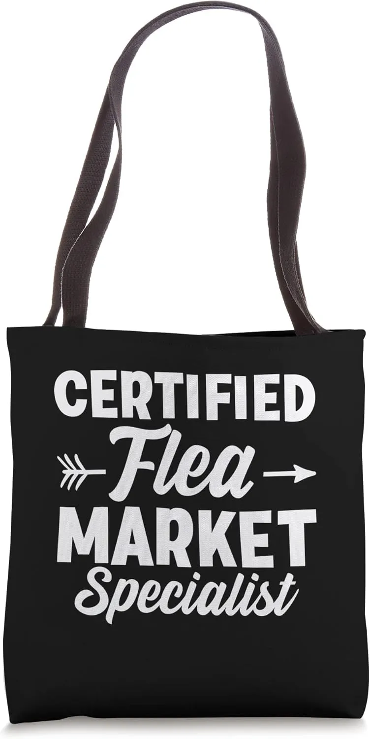 Certified Flea Market Salesman Marketer Agent Tote Bag