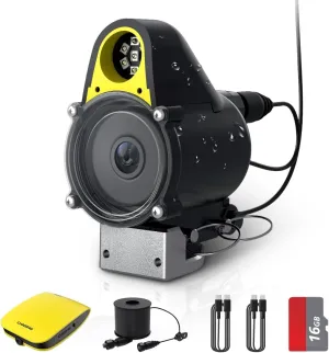 Chasing Canfish CF1 Underwater Fishing Camera Kit,1080P Full HD Portable Video Fish Finder,APP Remote Control Real-time Observation,Fishing Camera with Infrared Light for Sea, Lake, Boat, Ice Fishing