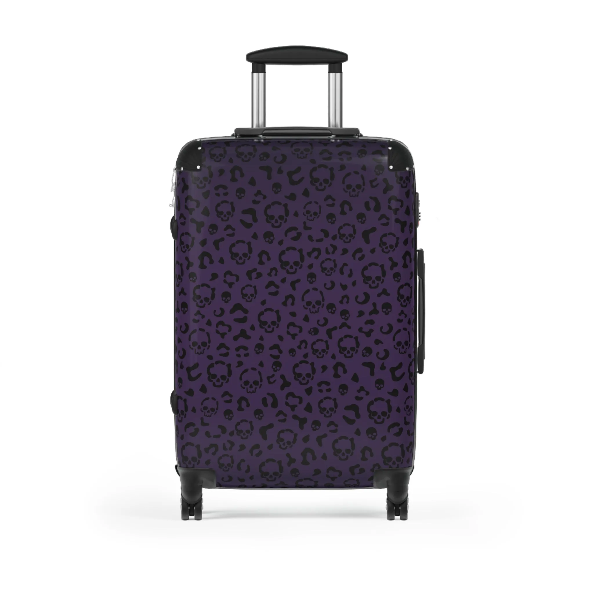 Cheetah Skulls in Purple Suitcase