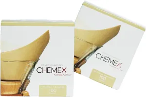 Chemex Bonded Filter - Natural Square - 100 Count (Pack of 2) - Exclusive Packaging