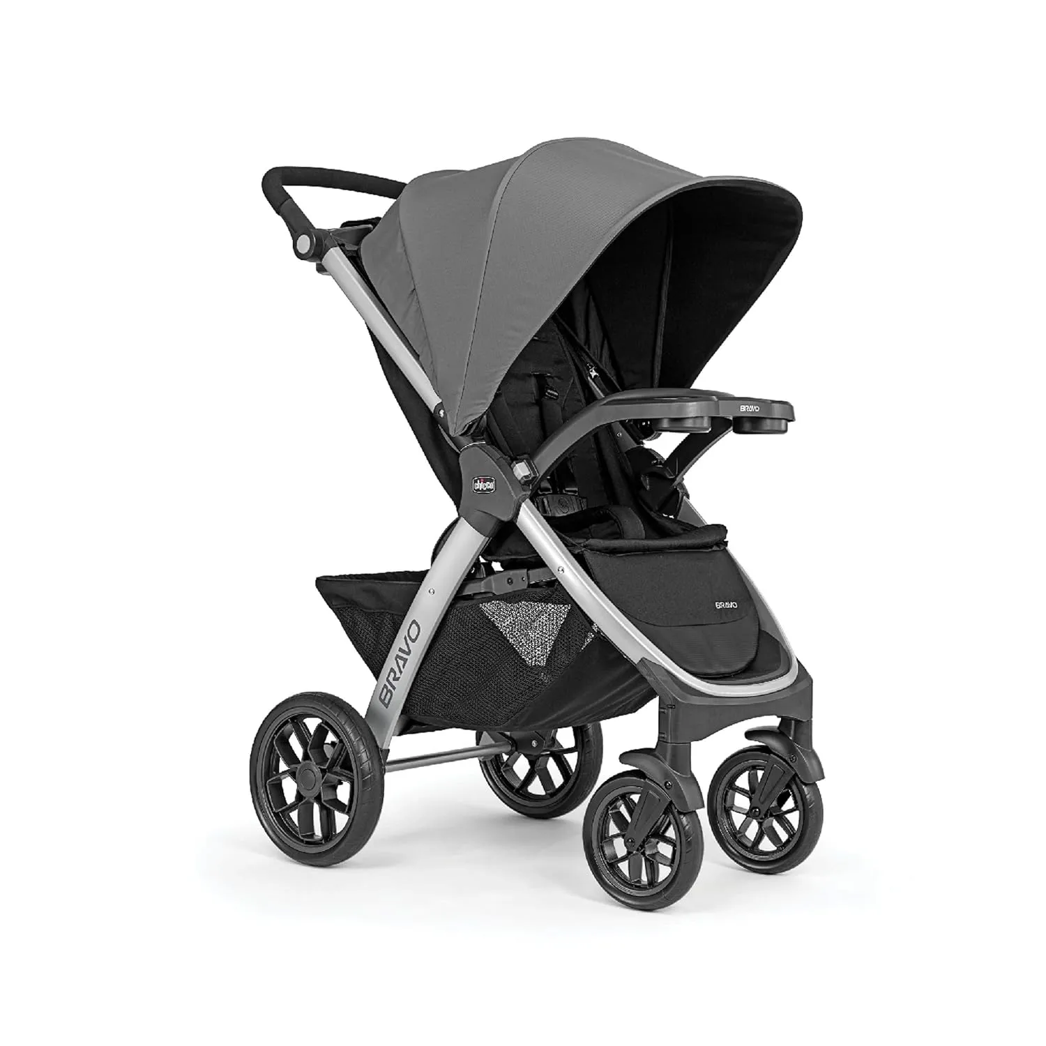 Chicco Bravo 3-in-1 Trio Travel System, Quick-Fold Car Seat and Stroller Combo with KeyFit 30 for Infant | Brooklyn/Navy