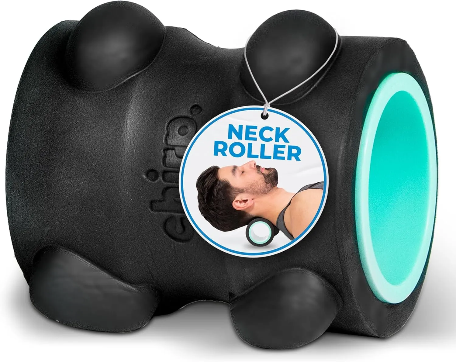 Chirp Wheel XR Massage Roller for Neck & Headache Relief – Rejuvenate Body, Spinal Care & Tension Through Thumb Pressure Release | High-Density Foam for Physical Therapy, 500lbs Capacity, 4" Mint