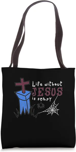 Christian Believer Halloween Trick Or Treat Ghost Religion Tote Bag