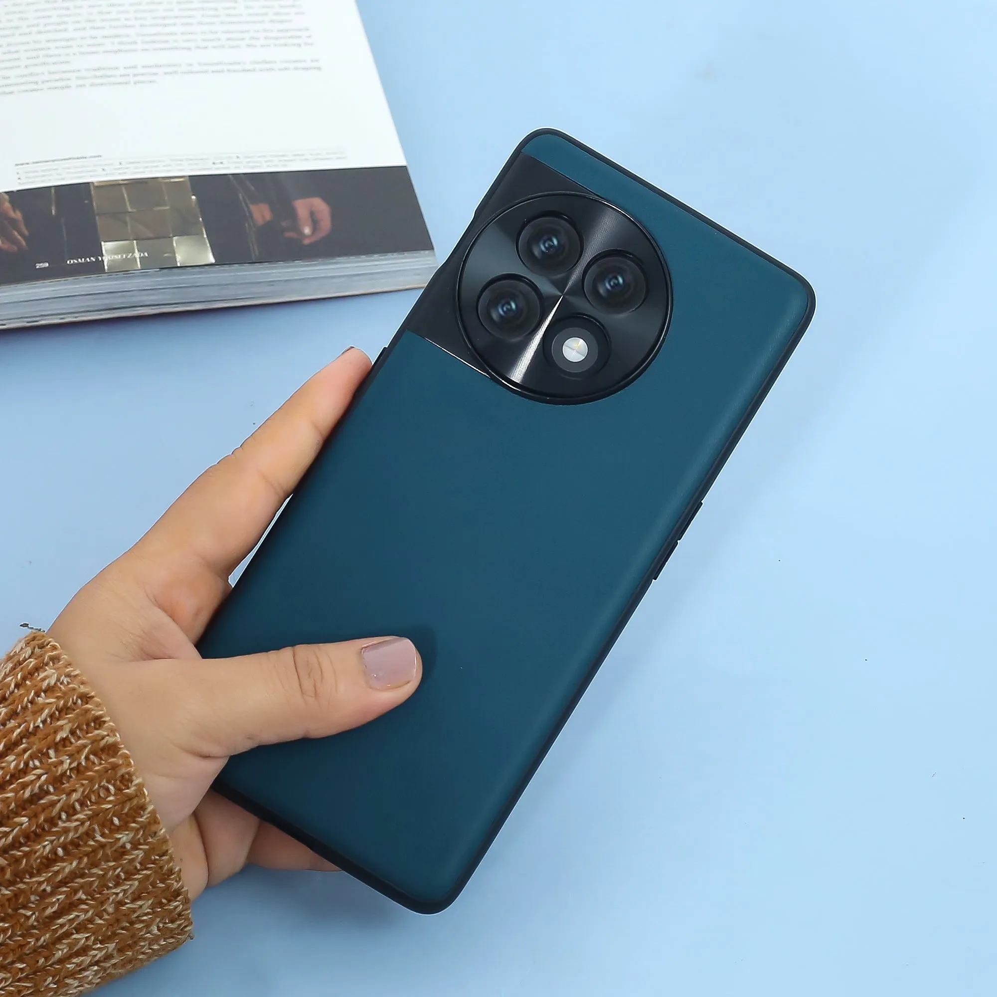 Clad Camera Shield Leather Case - OnePlus