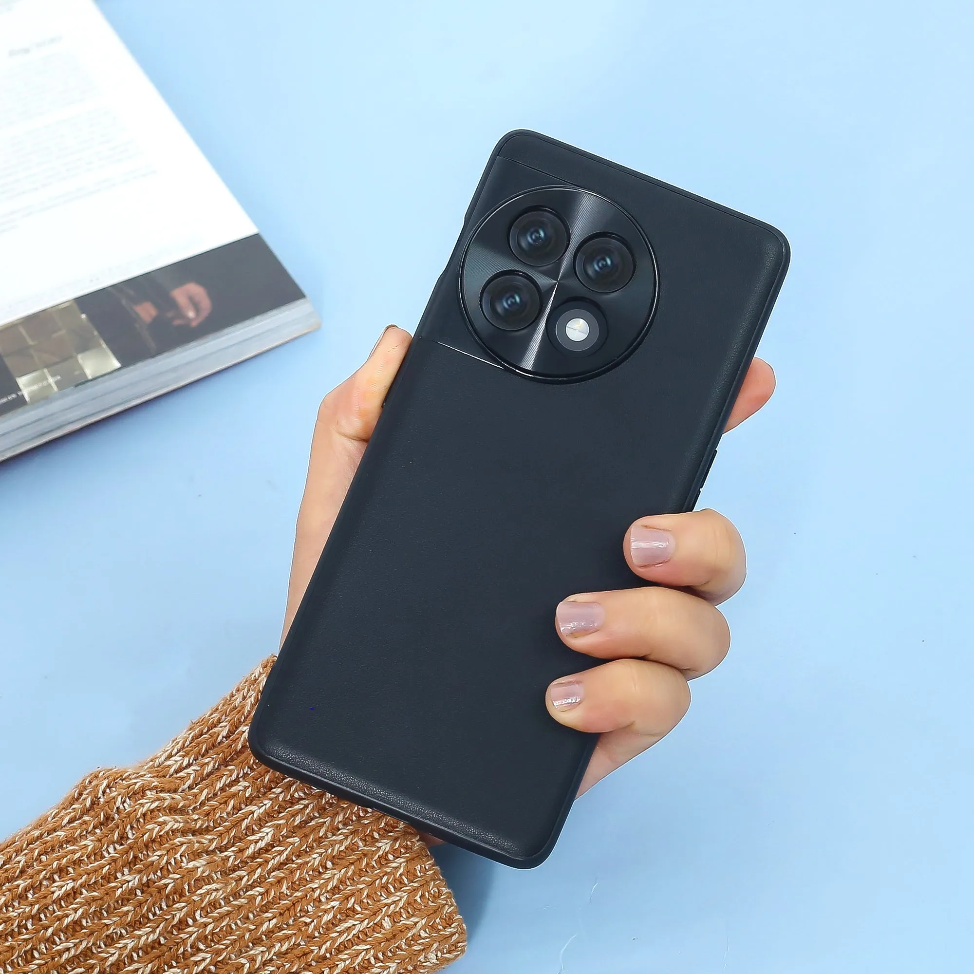Clad Camera Shield Leather Case - OnePlus