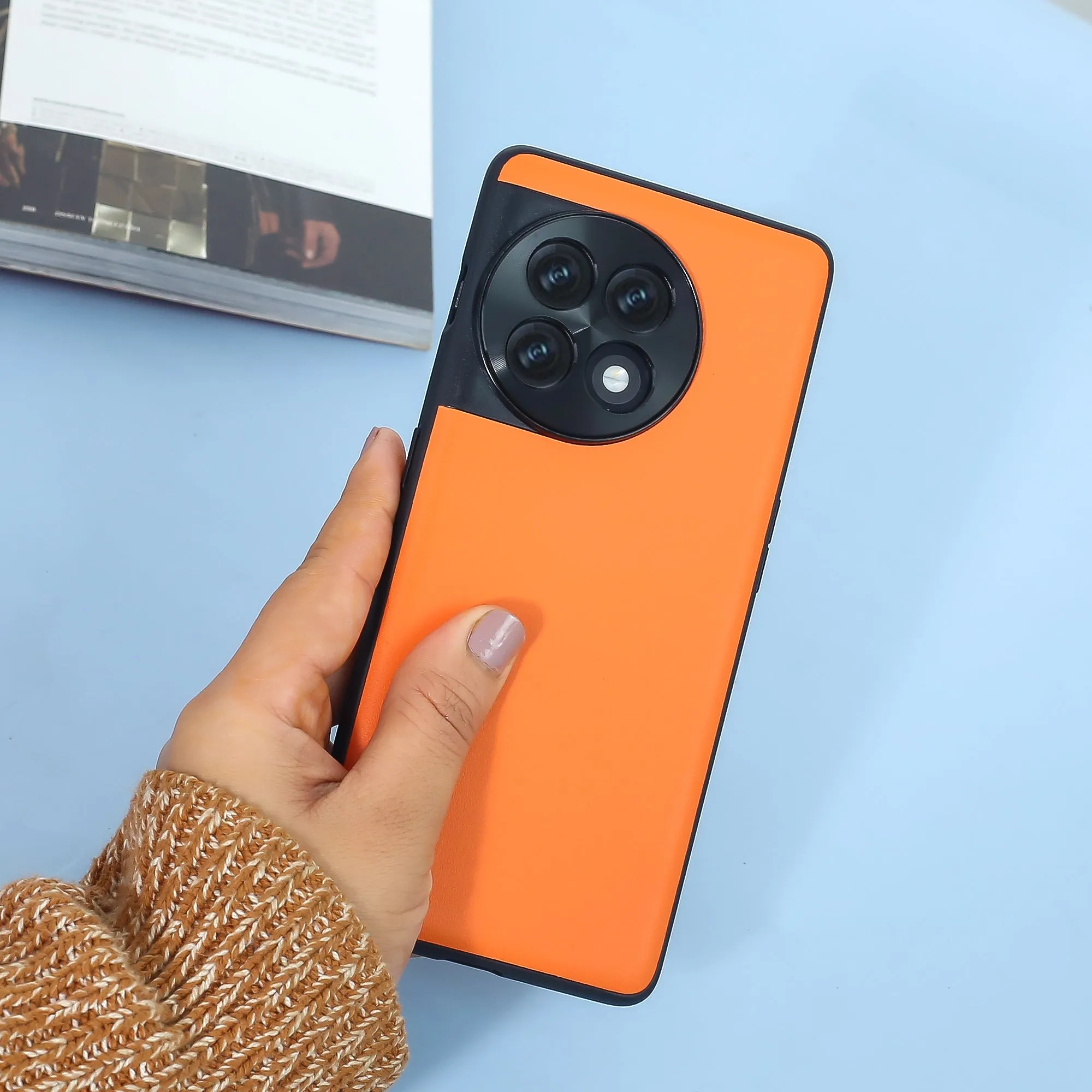 Clad Camera Shield Leather Case - OnePlus