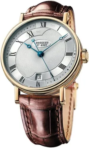 Classique Automatic Silver Dial Men's Leather Watch 5197BA/15/986