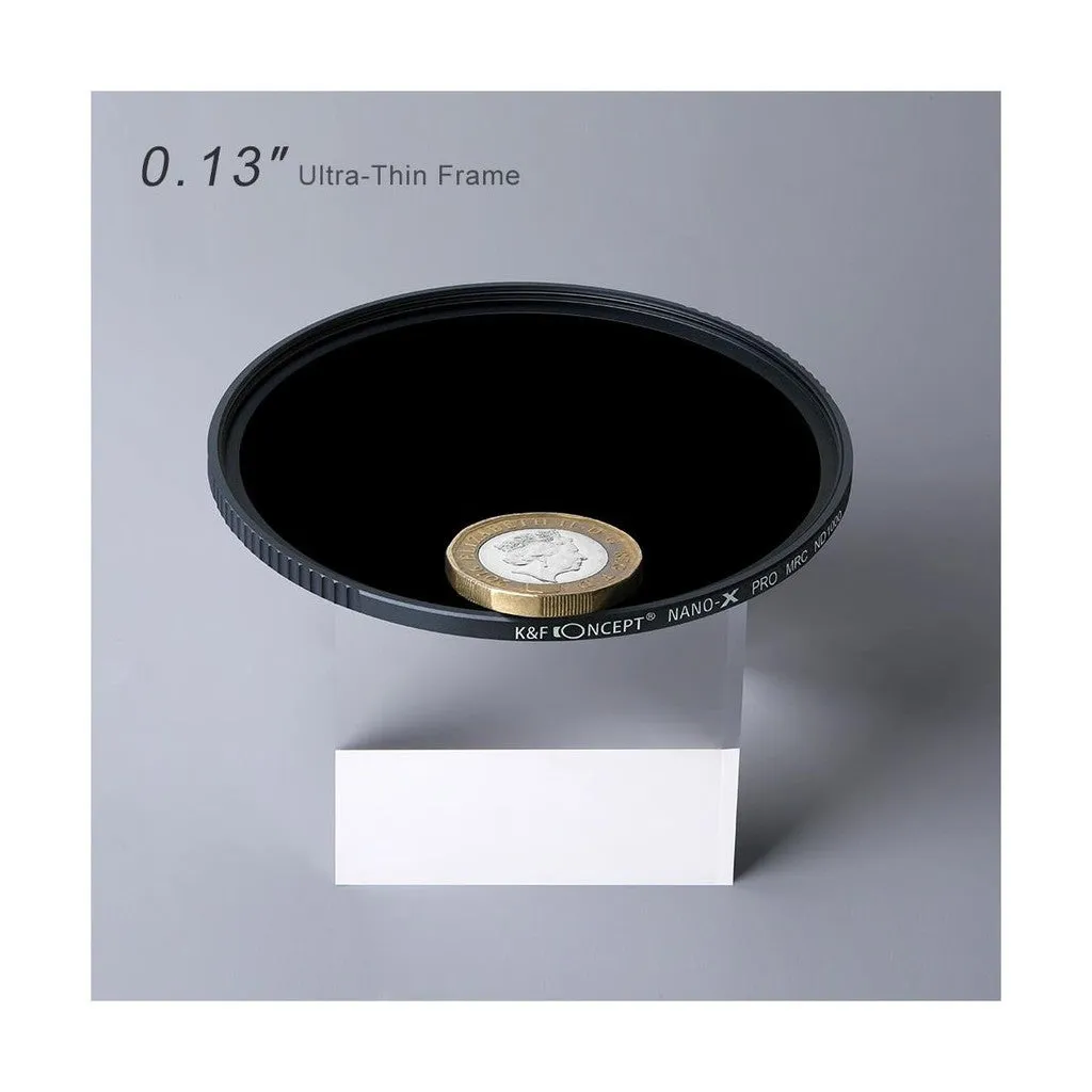 [CLEARANCE] K&F Concept ND1000 Nano-X Filter 10-Stop Slim Lens Filter Waterproof Anti-Scratch Green Coated Lens Filter for Camera DSLR Mirrorless 37mm 40.5mm 43mm 46mm 49mm 52mm 55mm 58mm 62mm 67mm 72mm 77mm 82mm