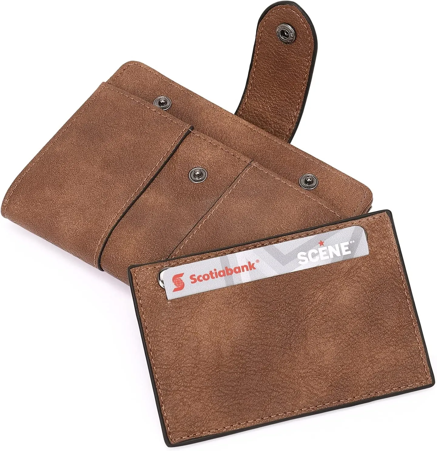 CLUCI Small Wallet for Women Leather Slim Womens Wallet Bifold Multi Card Holder Organizer Designer with Removable ID Window
