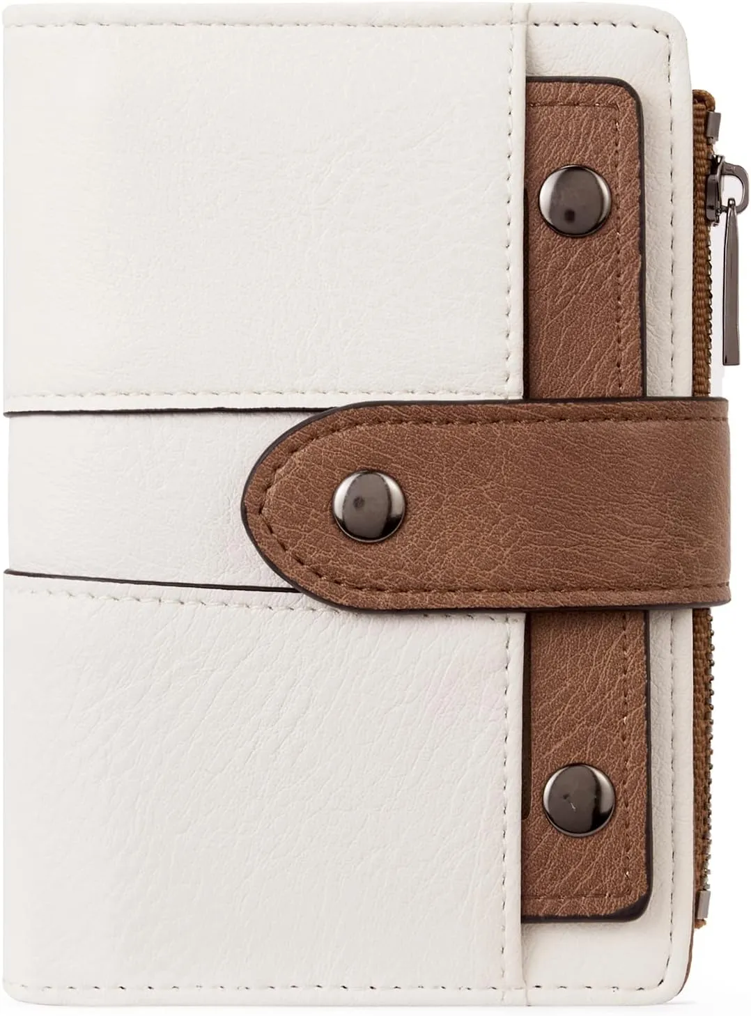 CLUCI Small Wallet for Women Leather Slim Womens Wallet Bifold Multi Card Holder Organizer Designer with Removable ID Window