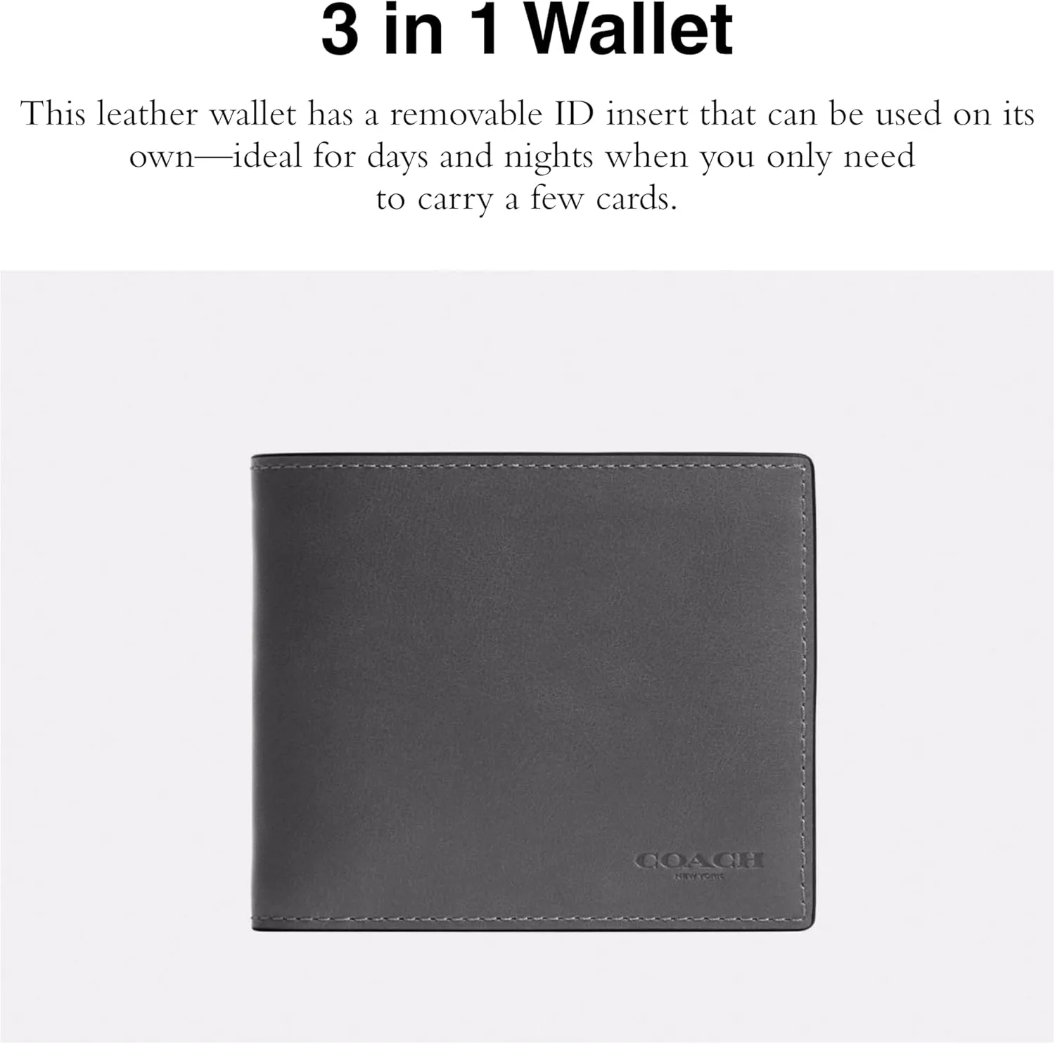 COACH Men's 3-in-1 Wallet Billfold